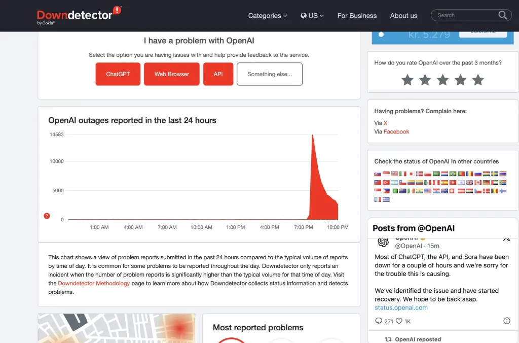 ChatGPT DownDetecter